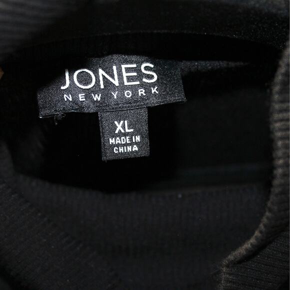 JONES New York Black Turtleneck Long Sleeve Size XL - Picture 5 of 5